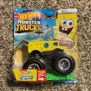 SpongeBob SquarePants Hot Wheels Monster Truck - Yellow and Black
